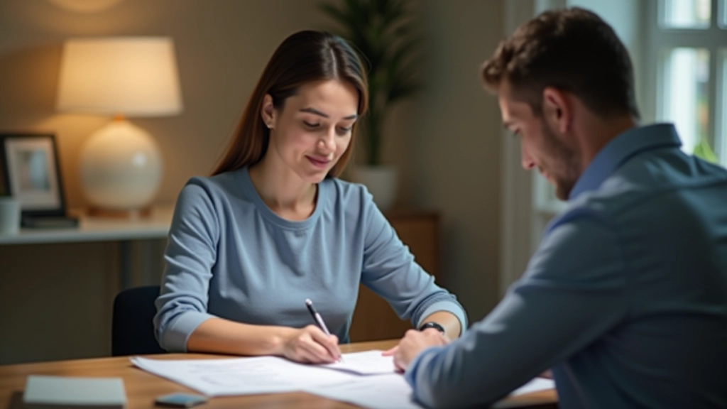 Consulente CAF assiste cliente in ufficio moderno