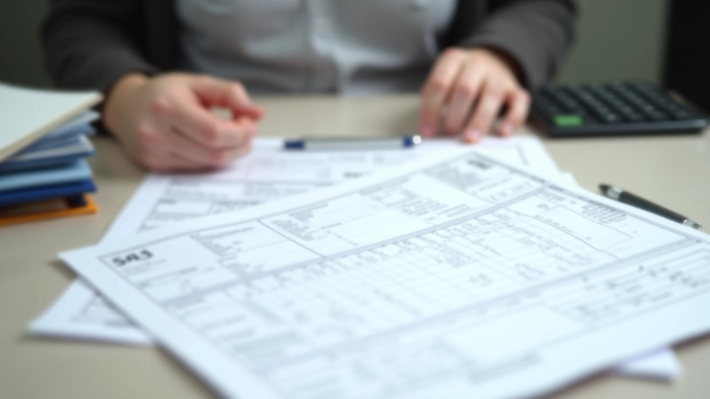 Modulo dichiarazione dei redditi compilato su scrivania con documenti fiscali e penna