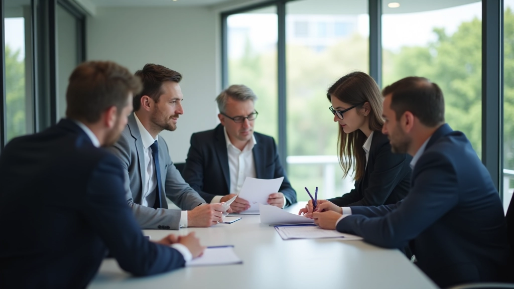 Team di consulenti CAF che lavorano insieme in una riunione per discutere strategie fiscali